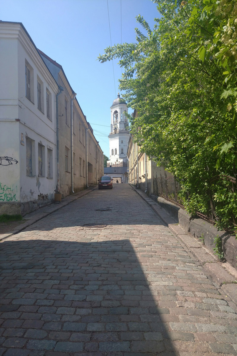 Вид на Часовую башню в Выборге